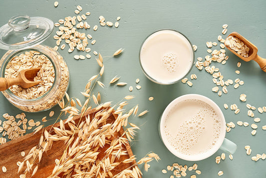 Oat flakes with oat milk